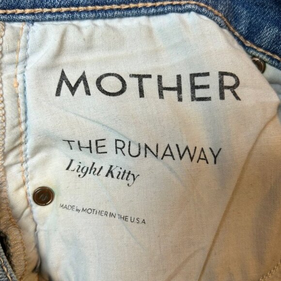 MOTHER The Runaway Skinny Flare Jeans in Light Kitty 28 - Picture 12 of 12